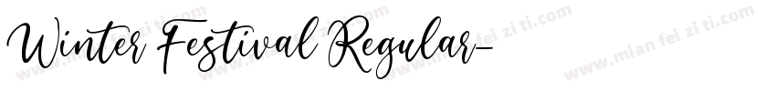 Winter Festival Regular字体转换